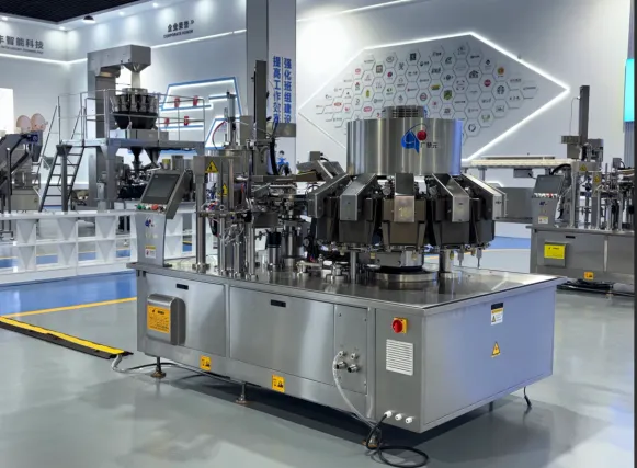 GSK-2416-1012 High-Efficient Continuous Rotary Vacuum Packaging Machine Chicken Claw Packing
