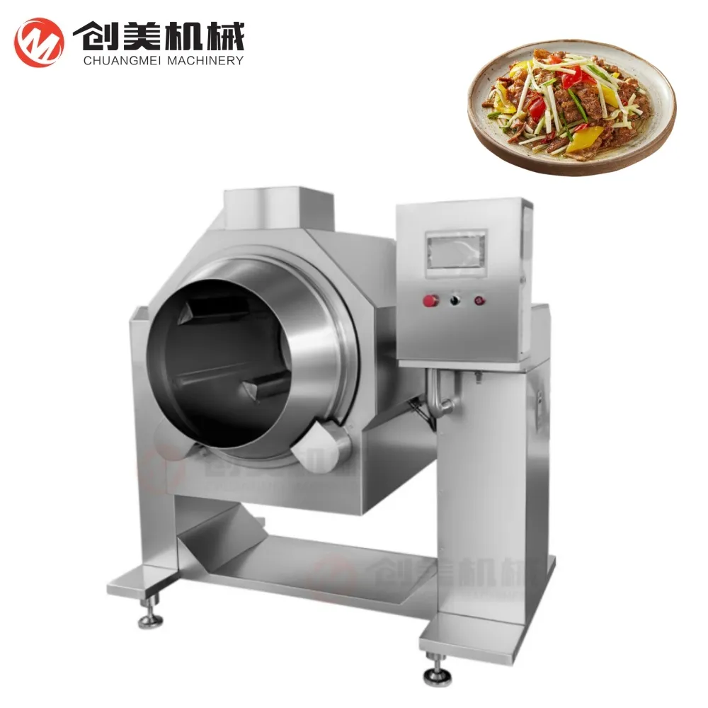 Auto Rotating Drum Fried Rice Automatic Stir Fry Wok Cooking Robot Machine - Wok - foodmachtech