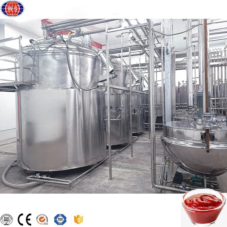 Bolsita de pasta de tomate que hace la máquina Nueva línea de producción personalizada de mermelada de tomate de una tonelada - Prensa de queso - foodmachtech