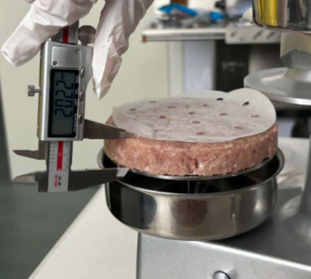 Electrónica hamburguesa Patty Maker JKH-150 Básculas Guantes 500 hamburguesa papel en stock - Máquina de hamburguesa - foodmachtech