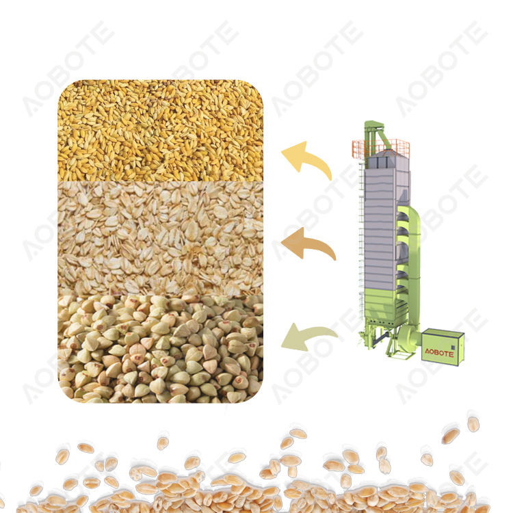 High Efficiency Continuous-Flow Drying Tower Industrial Scale Direct Heating 120 T/d Large Capacity Grain Dryer Drying Equipment