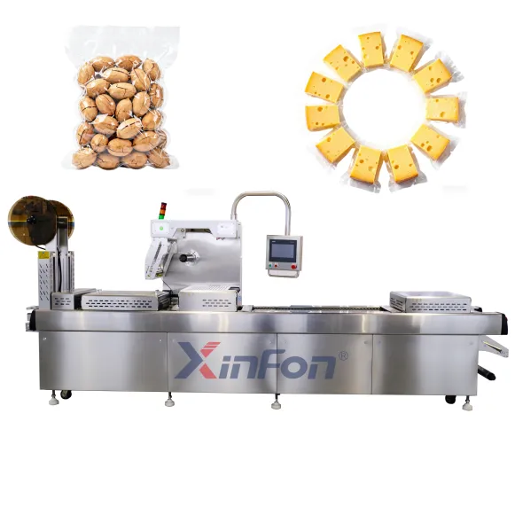 Automatic Thermoforming Vacuum Packaging Machine Diary Food Packing Cheese Pecan Nuts Packing