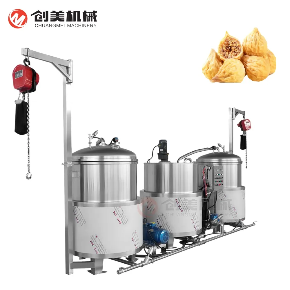 Industrial-Grade Energy-Saving Fig Sugar Dipping Machine Commercial High-Efficiency Sugar Dipping Machine - Sugar Boiling Unit - foodmachtech