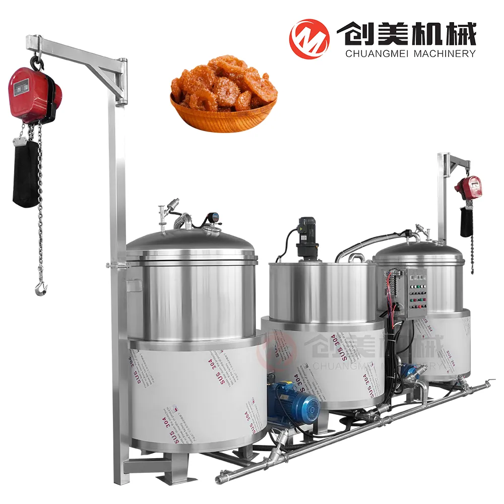 Vacuum Negative Pressure Sugar Impregnation Machine - Sugar Boiling Unit - foodmachtech