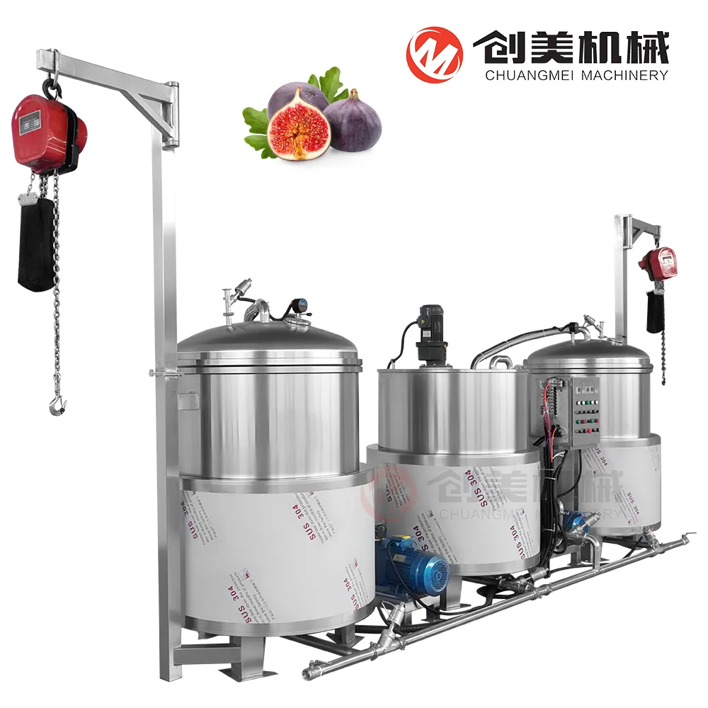 Vacuum Sugar Dipping Pot Fully Automatic Fig Sugar Dipping Equipment - Sugar Boiling Unit - foodmachtech