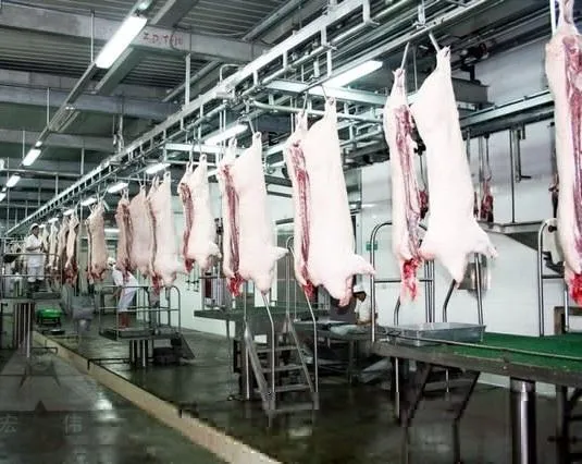 돼지 도축장 장비 풀리 후크를 위한 바퀴 트롤리 롤러 - 돼지 오버 헤드 컨베이어 - foodmachtech