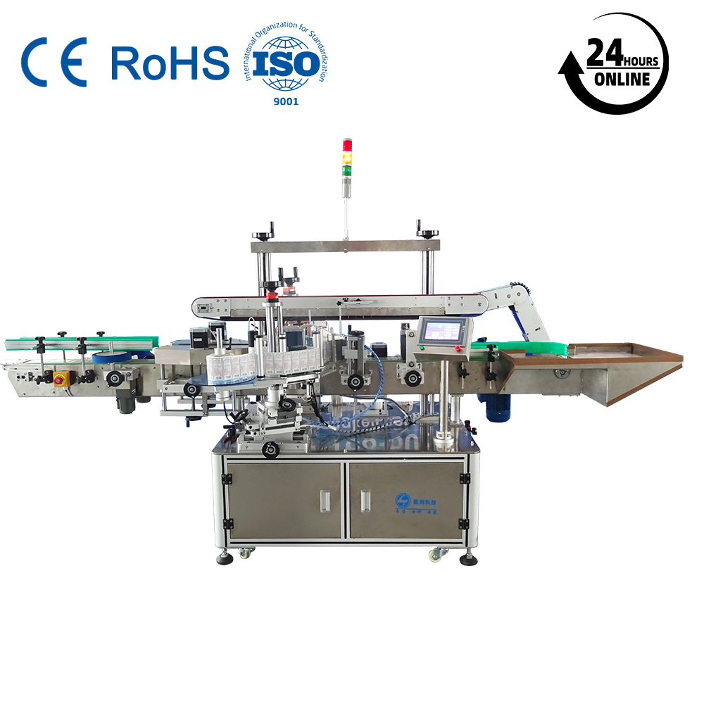 Orshang เครื่องติดฉลากสองด้านอัตโนมัติแบบมัลติฟังก์ชั่นสำหรับขวดขวดแบน/สี่เหลี่ยมสำหรับเครื่องติดฉลาก