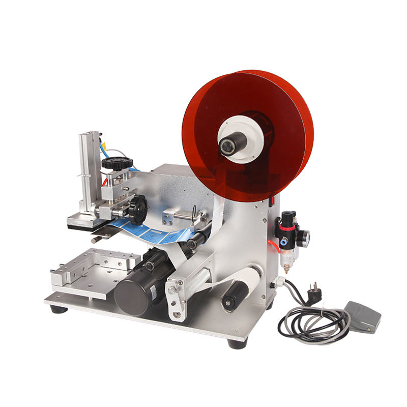 DMX Semi Automatico Piatto Adesivo Etichettatrice Piatto Quadrato Bottiglia o Scatola