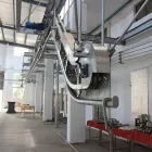 Carril de tubo que alza la máquina del transportador de la matanza que desciende el dispositivo para la línea de la matanza - Línea transportadora de sacrificio de cerdos - foodmachtech
