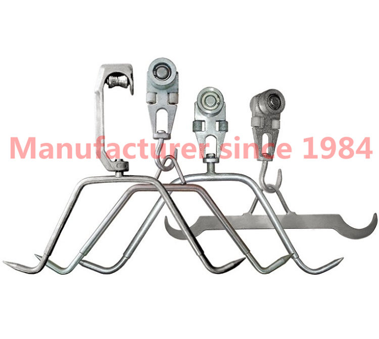 ลูกกลิ้งล้อรถเข็นสำหรับหมูฆ่าอุปกรณ์รอกตะขอ