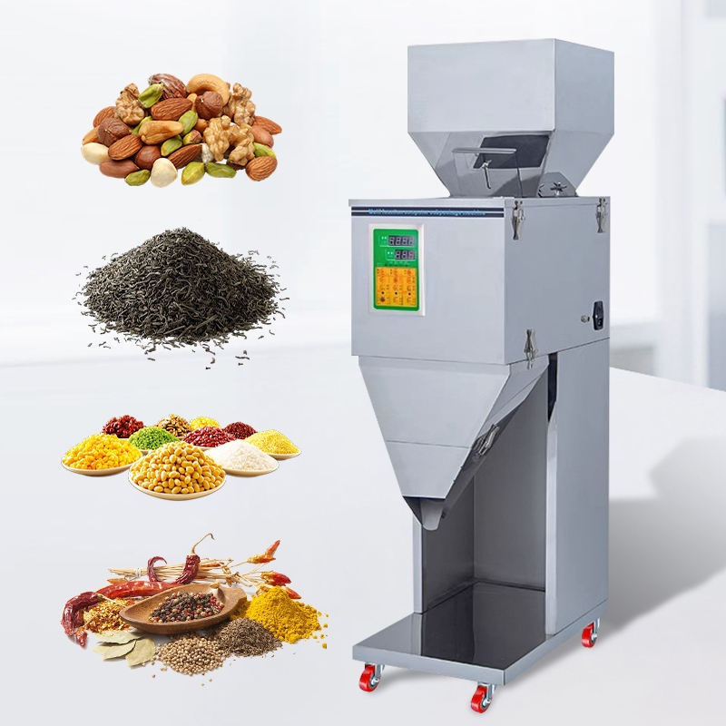 DMX 50-999g Grains Graines Haricots Pesant Machine D'emballage Thé Riz Café Particules Bouteille Pesant Poudre Machine De Remplissage