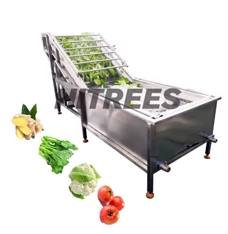 Industrial Ozone Sterilization Air Bubble Fruit Vegetable Washer Bubble Surfing Washing Machine
