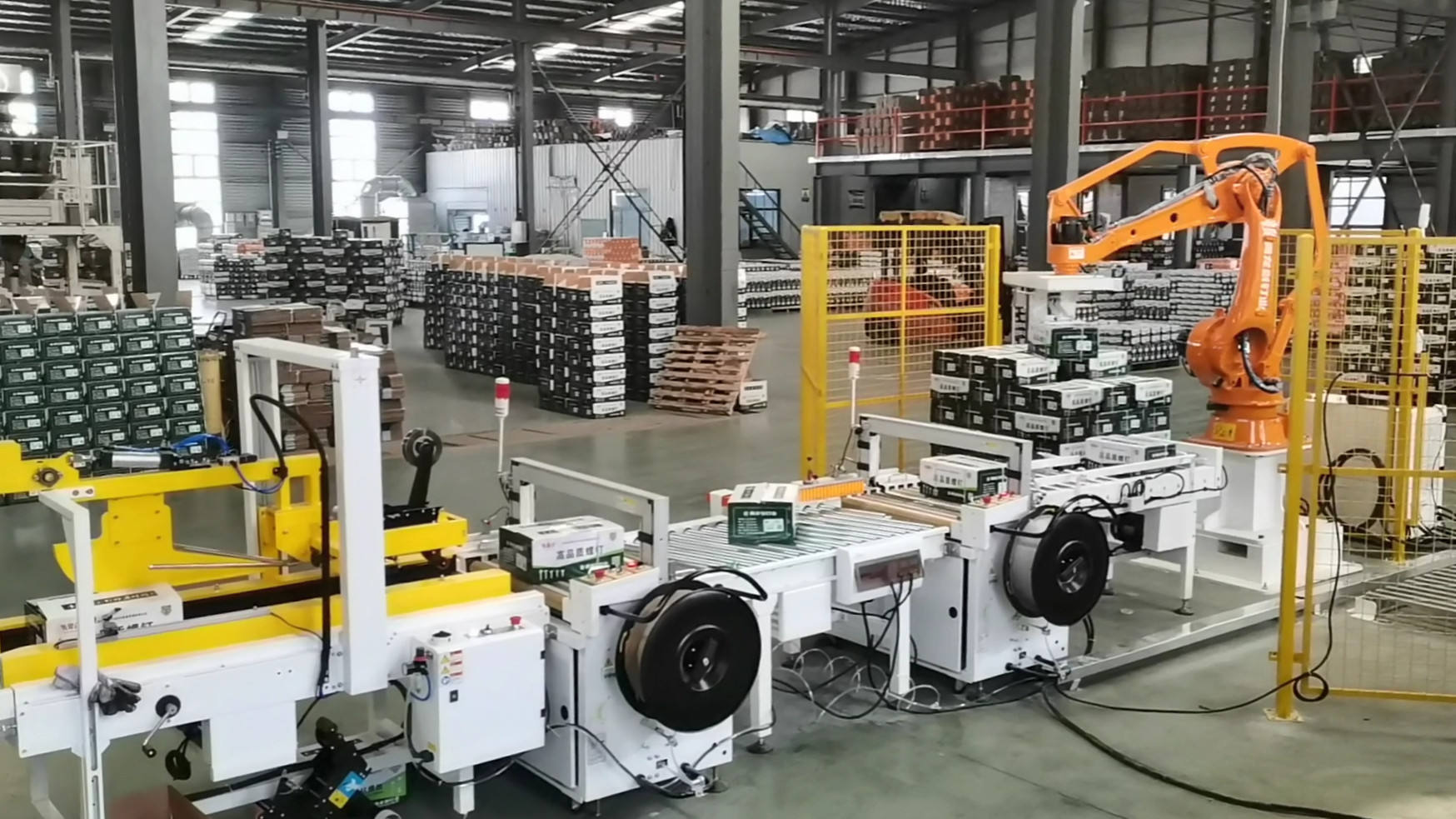 Máy xếp cánh tay robot chạy điện