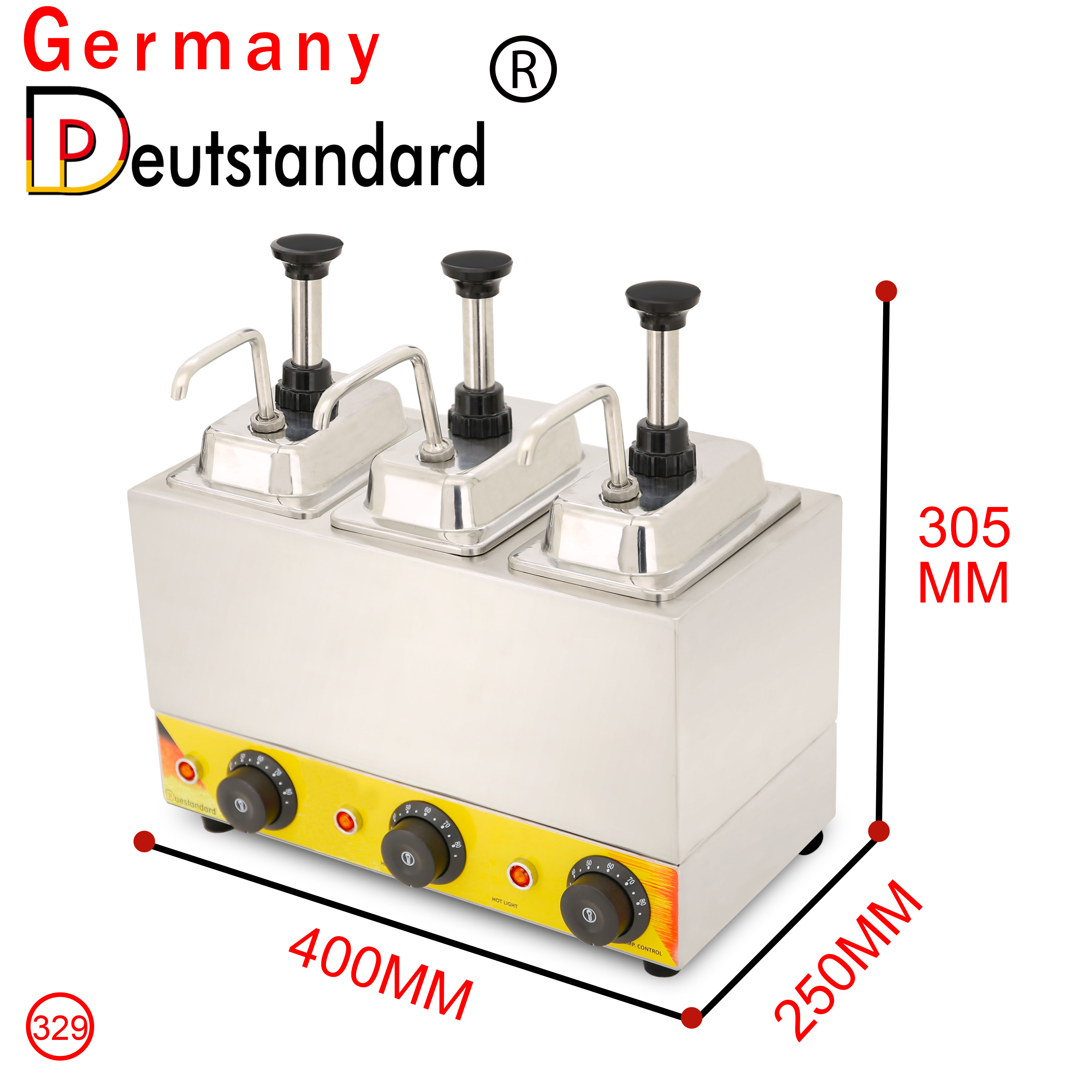 商业レストラン用品ソースウォーマーディスペンサーBain Marie