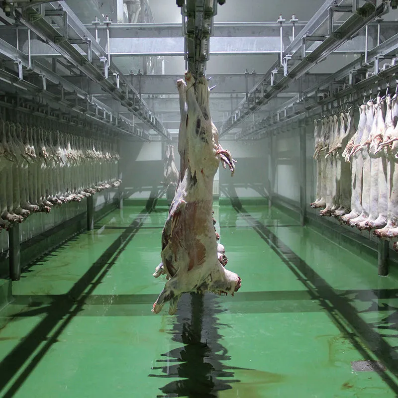Línea completa moderna de la matanza para la máquina automática de la matanza del cerdo del ganado con el motor y el transporte de los componentes de la base - Línea de producción de sacrificio de ganado y ovejas - foodmachtech