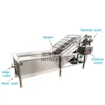 Continuously Non-stop Leafy Vegetable Fruit Lettuce Cabbage Air Bubble Washing Cleaning Machine - Cleaning Machine - foodmachtech
