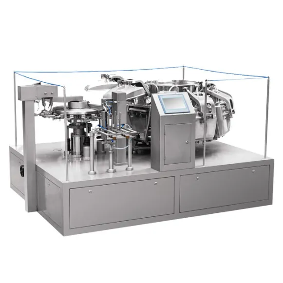 Fully automatic rotary vacuum packaging machine/food vacuum external packaging machine