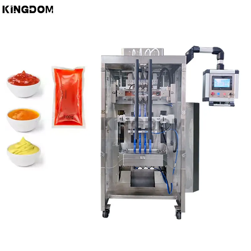 自動多皮ピーナッツスプレッド充填および包装機液体サシェ包装機 - 充填機 - foodmachtech