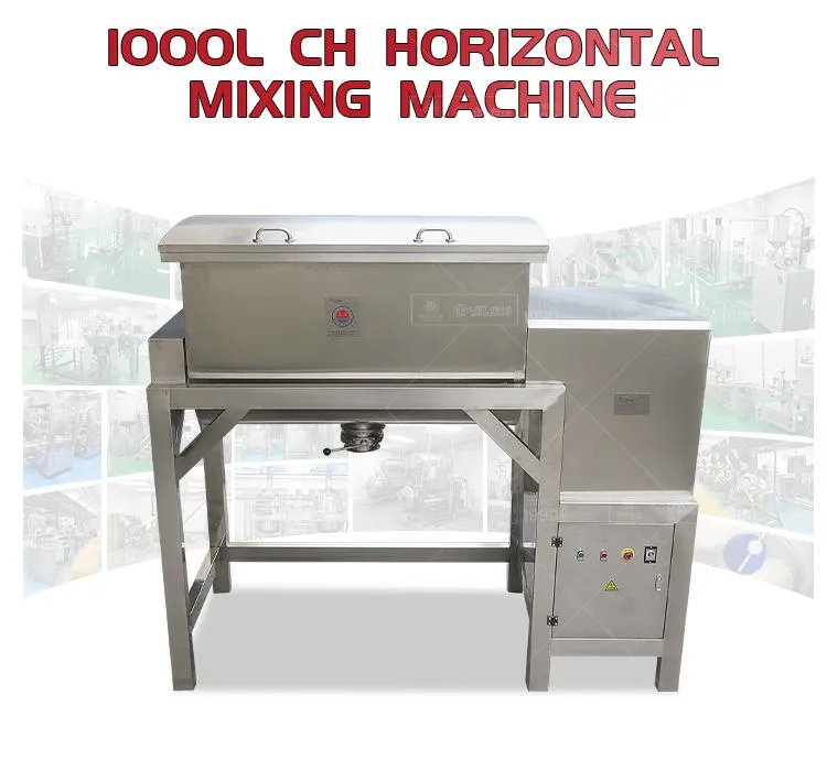 Customized High Quality 250 500 1000l Horizontal Electric Heating Dry Powder Mixer Double Screw Ribbon Blender - Mixer - foodmachtech