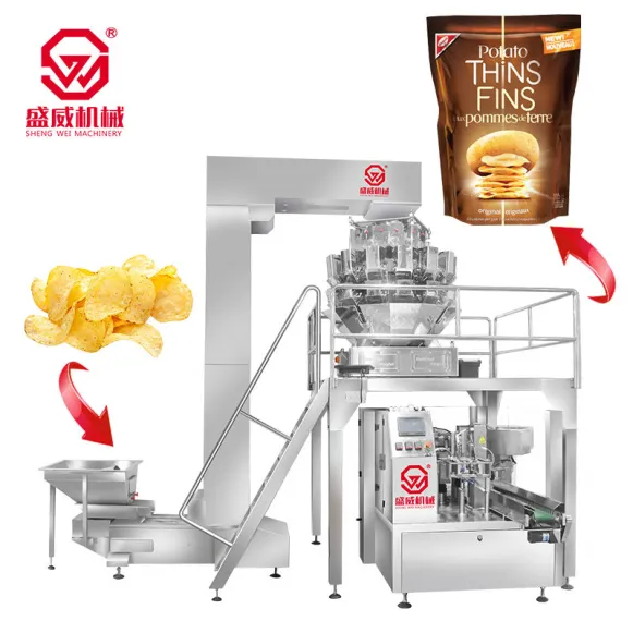 Stand up Zipper Pouch Doypack Filling Dry Strawberry Nitrogen Sealing Premade Bag Freeze Dried Fruits Packing Machine