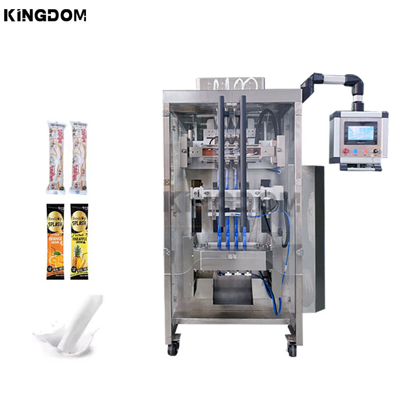 อัตโนมัติ multilane ติดซองบรรจุภัณฑ์เครื่องดื่มผสมบรรจุเครื่องบรรจุ