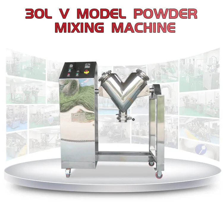 Good Price V Type Small Laboratory Powder Mixing Machine Chemical Food Dry Powder Mixer Blending Machinery - Mixer - foodmachtech