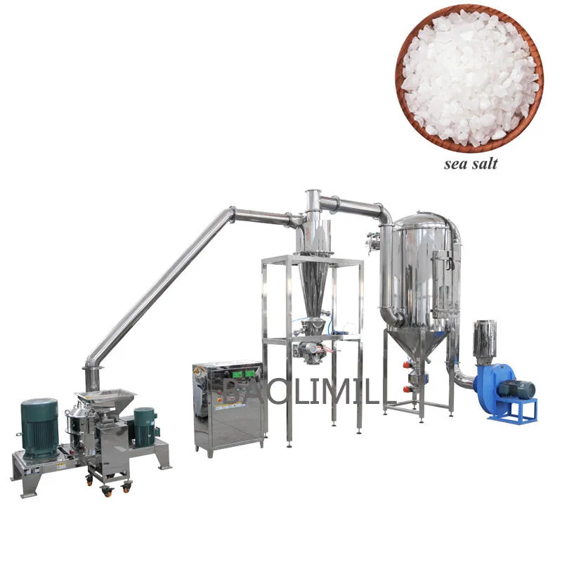 Sugar Salt Super Fine Powder Mill Arabic Gum Feed Pulverizer Wet Dry Rice Spice Grinder Stainless Steel Motor Pump Grinding - Mixer - foodmachtech