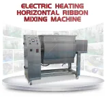 Customized High Quality 250 500 1000l Horizontal Electric Heating Dry Powder Mixer Double Screw Ribbon Blender - Mixer - foodmachtech