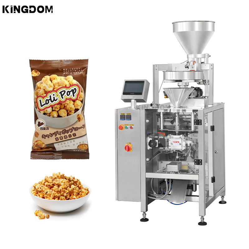 垂直窒素スナックポップコーンチーズスライスバナナチップ逆密封バッグVffs包装機