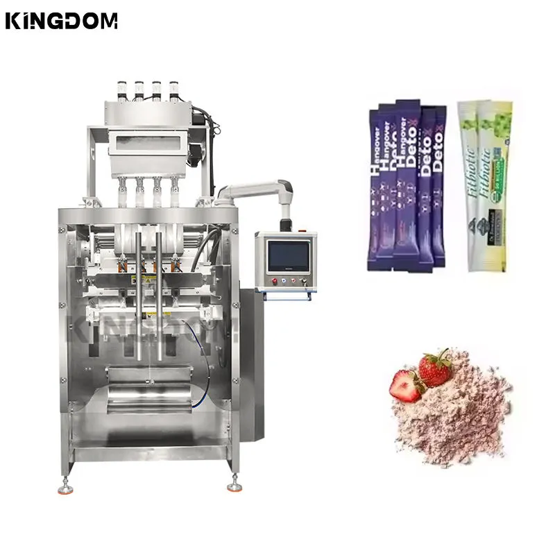 Multi-function Automatic Vertical Multi-Lane Sachet Fruit Powder Stick Packing Powder Filling Packaging Machine - Filling Machine - foodmachtech