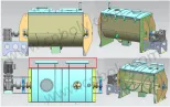 Industrial Horizontal Baking Premix Sugar Mixing Line Powder Ribbon Mixer Machine - Mixer - foodmachtech