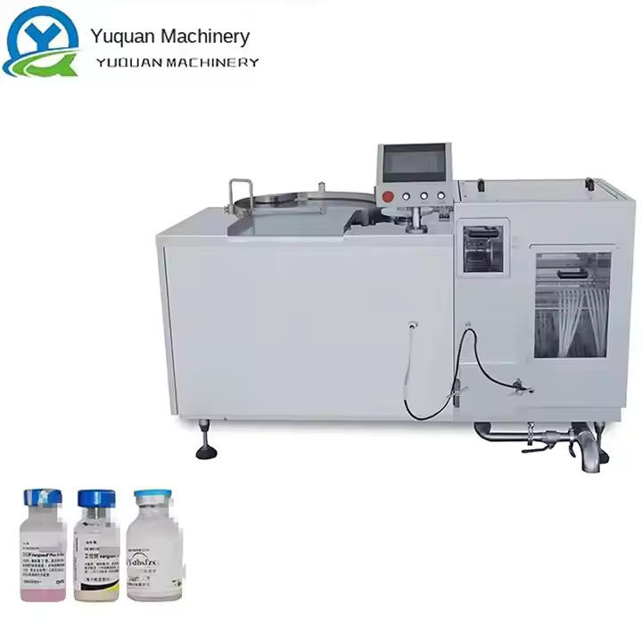 Empaquetadoras rotatorias accionadas eléctricamente para la bomba de la comida de la leche de la cerveza Lavadora automática ultrasónica de la botella de cristal de la pequeña empresa