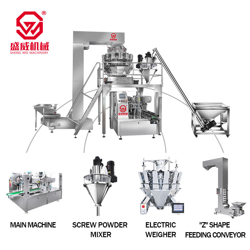 ข้าวโอ๊ตนมผงเม็ดผสมเครื่องบรรจุ