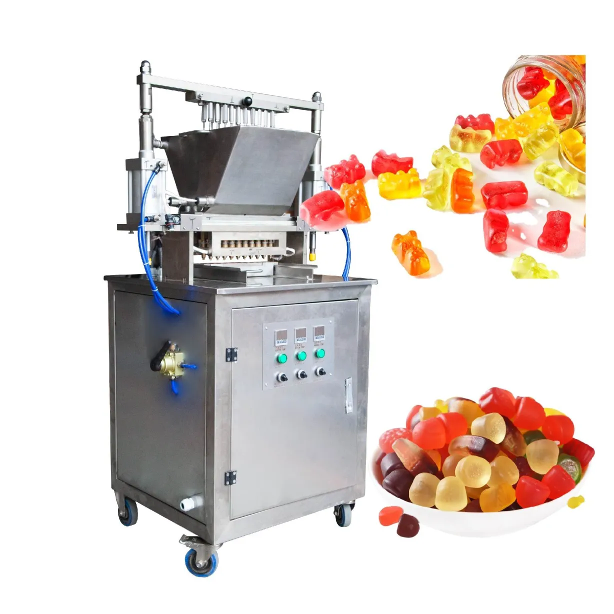 TG Personalizado Fácil Manutenção Custo Efetivo Operação Conveniente Semi Automático Gummy Bear Candy Machine para Pequenas Empresas - Máquina doces - foodmachtech