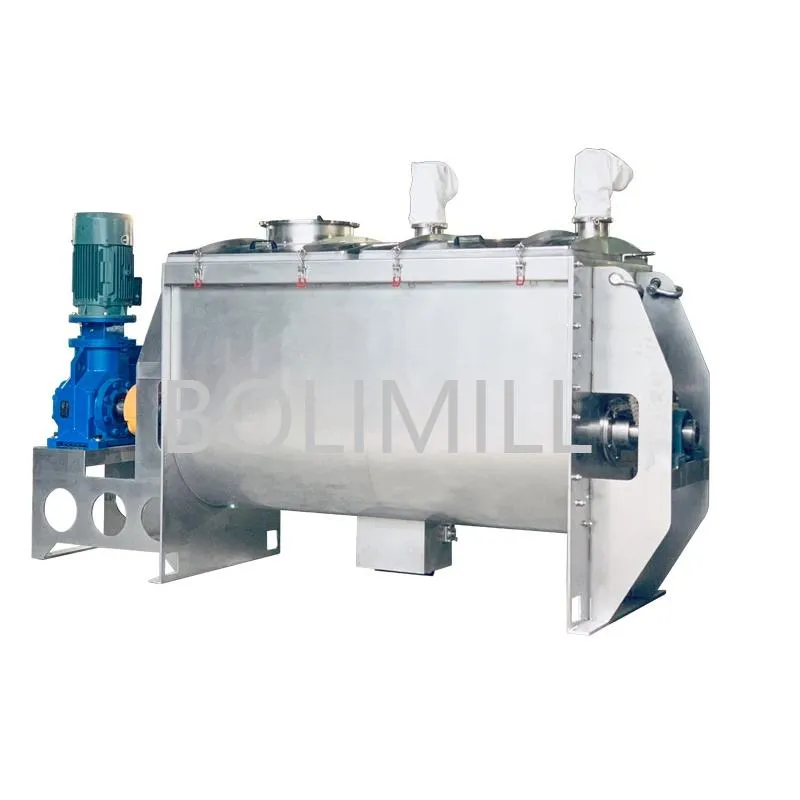 Industrial Horizontal Baking Premix Sugar Mixing Line Powder Ribbon Mixer Machine - Mixer - foodmachtech