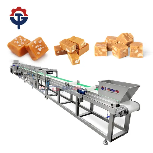 PLC Computer Process Control Toffee Candy Machine Fabricante para fazer doces Toffee