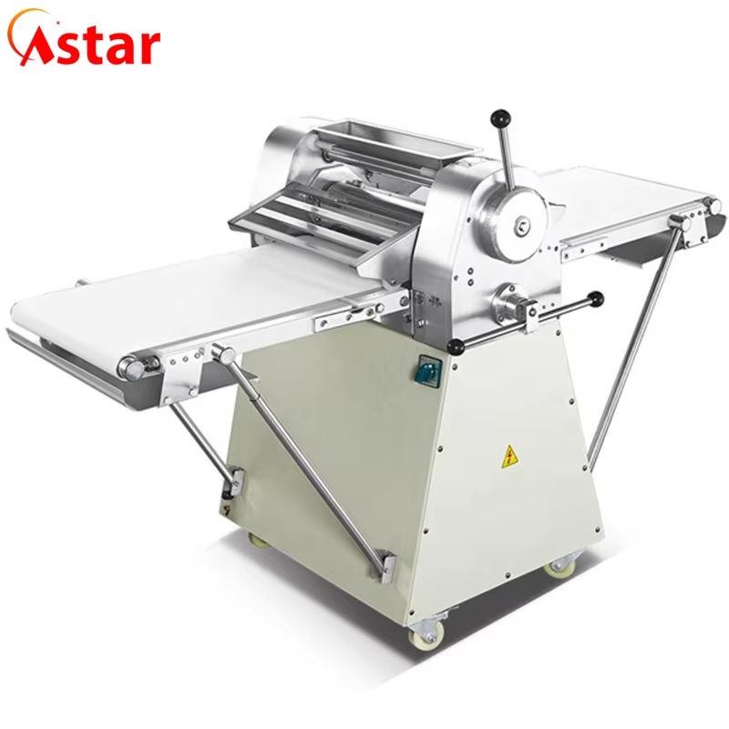 Comercial automático de acero inoxidable pasta Sheeter merienda máquina CE aprobado alta productividad buen precio nueva condición panadería