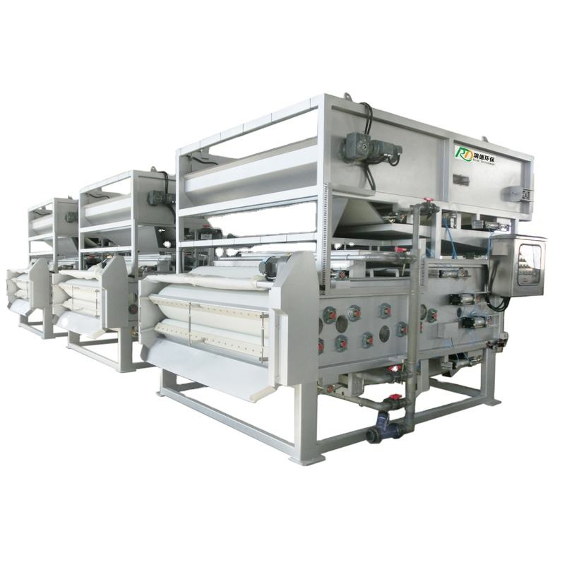 น้ำเสีย dewatering Treatment เปิดใช้งานตะกอนเข็มขัดกรองกดสำหรับ slaughter House