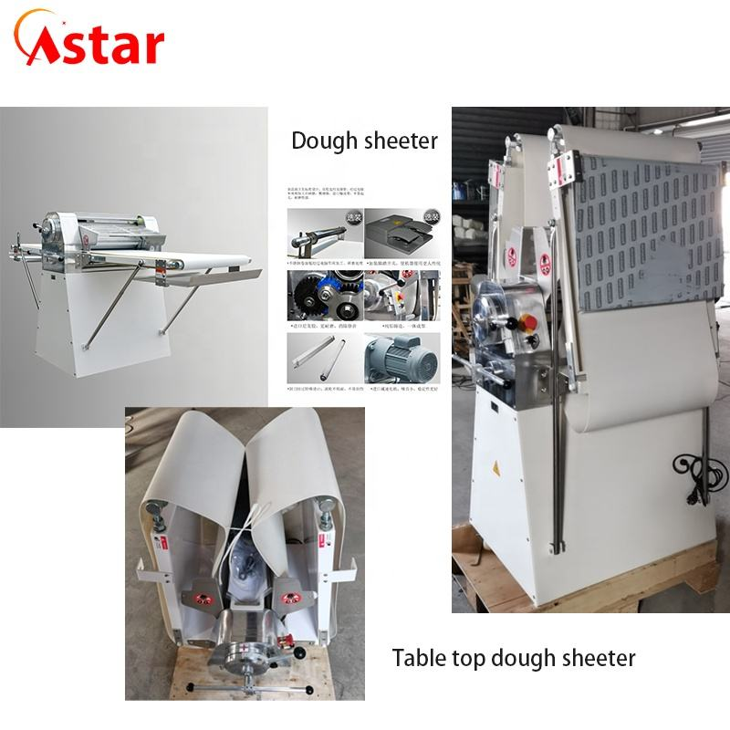 Máquina de masa para extender alimentos crujientes Estructura plegable Sheeter de masa