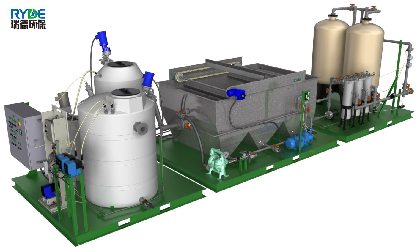 ระบบลอยอากาศละลายน้ำสแตนเลสสตีลที่มีคุณภาพสูงเหมาะสำหรับโรงฆ่าสัตว์