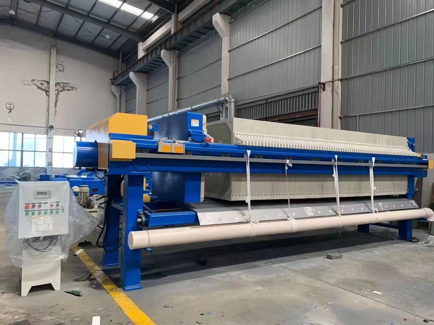 ตะกอน dewatering อัตโนมัติห้องแผ่นและกรอบเมมเบรนกรองกดสำหรับน้ำเสียบำบัดน้ำเสีย