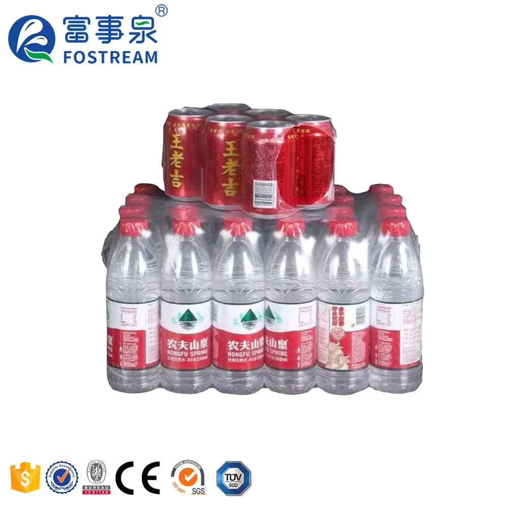 Semi-automatic PE Shrink Film Packing Machine for Beverage Beer Juice Mineral Water - Heat Shrink Packaging Machine - foodmachtech