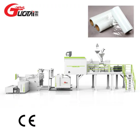 El LDPE del PE del 1000MM-1500MM se aferra máquina de la película Máquina automática de alta velocidad de la película de estiramiento de la coextrusión de GUOTAI