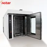 Industrial Gas-Powered Rotary Oven 64 Trays Customized High Efficiency Total Rotary Rack Oven Commercial Bakeries Astar HG-64Q - Fermentation Box - foodmachtech