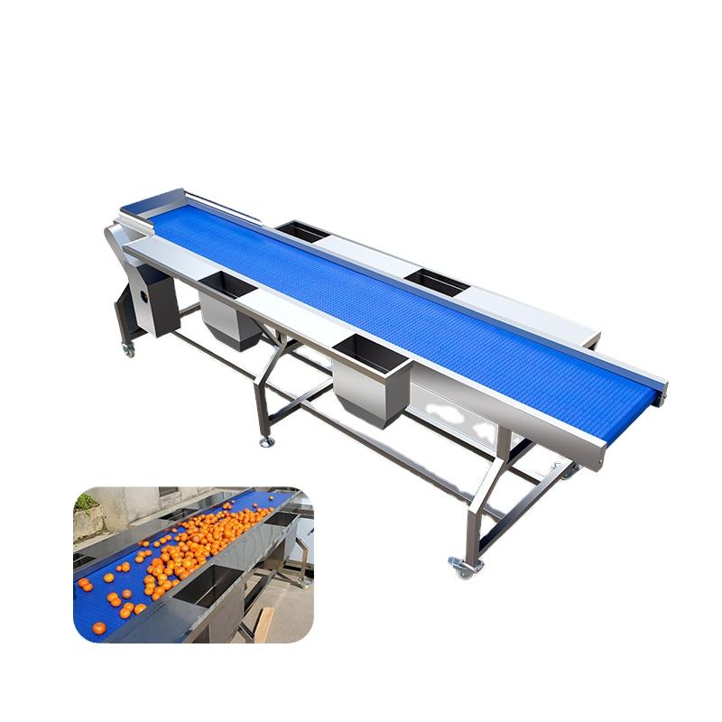 TS-GF25 automática de la tabla de selección de la máquina de clasificación de verduras y frutas de acero inoxidable