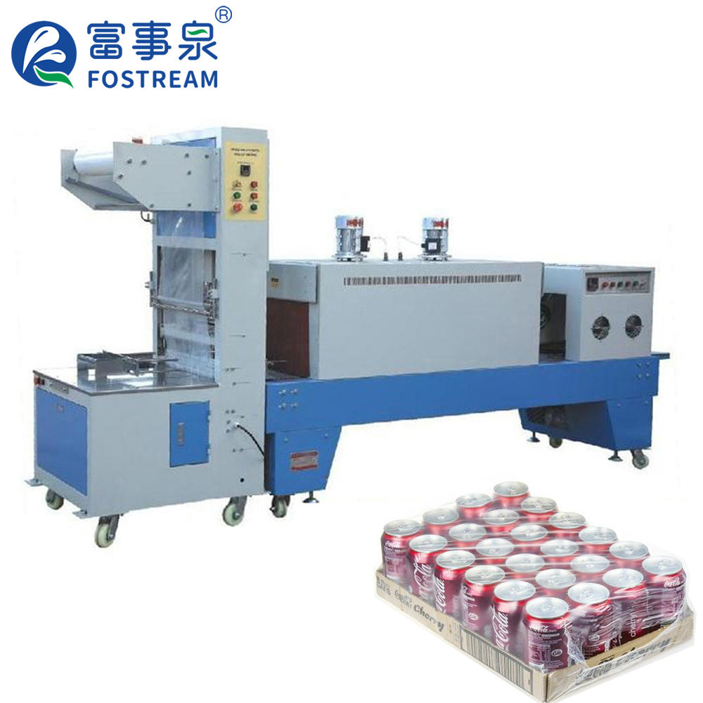 Semi Automatique Petite Bouteille Pot Boîte Palette Plateau En Plastique PE Film Rétractable Enveloppe Thermique Scellant