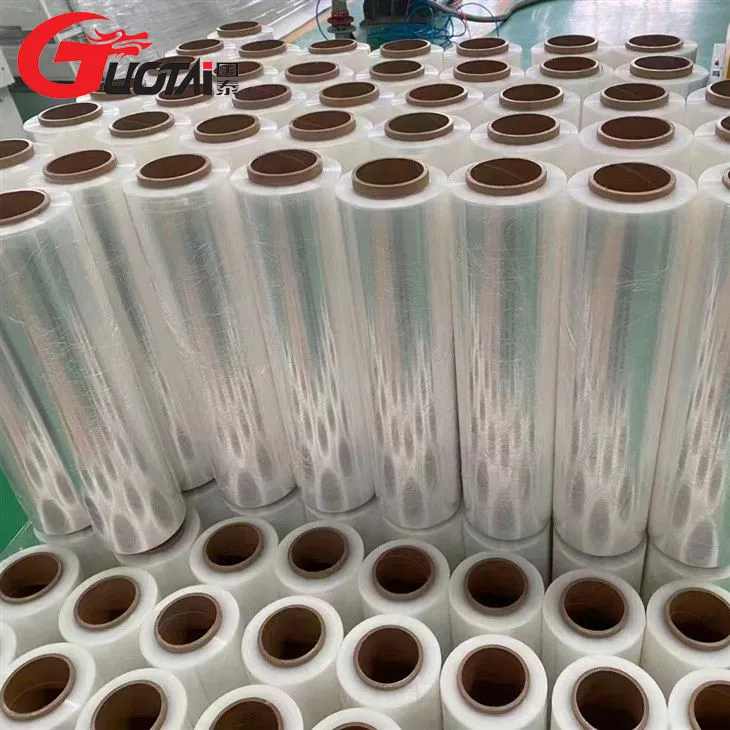 El LDPE del PE del 1000MM-1500MM se aferra máquina de la película Máquina automática de alta velocidad de la película de estiramiento de la coextrusión de GUOTAI - Stretch máquina de embalaje - foodmachtech