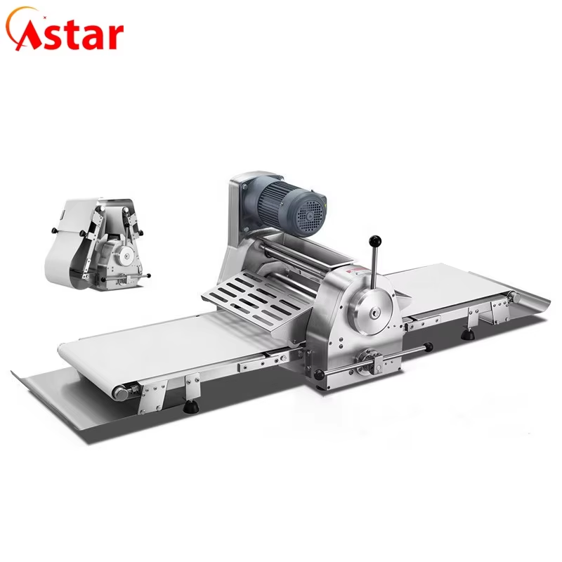 Máquina de masa Sheeter Croissant Acero inoxidable completo profesional Pizza masa Sheeter