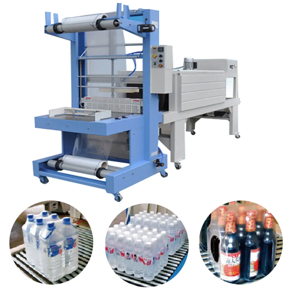 Semiautomatic PE Film Heat Shrink Packaging Machine for Bottle Water - Heat Shrink Packaging Machine - foodmachtech