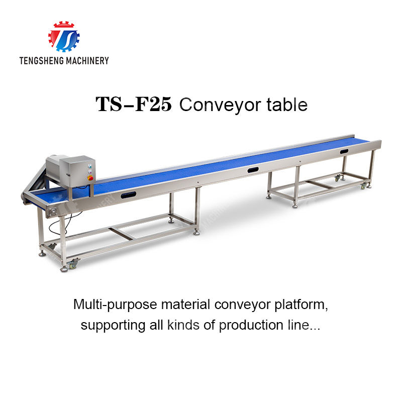 Banda transportadora del top plano de acero inoxidable de la categoría alimenticia para las verduras de las frutas